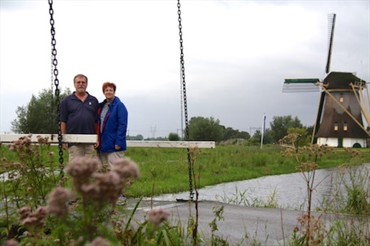 Ken, Dee and a windmill, Netherlands