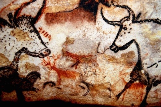 Two bulls, Lascaux II (from photo)