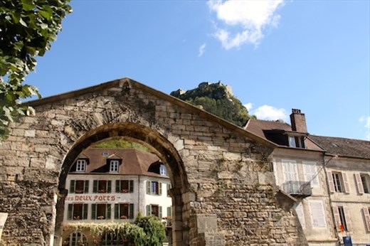 Saltworks gate and castle, Salins-les-Bains