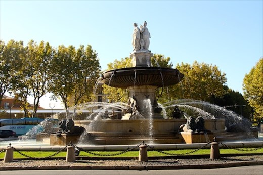 Fountain on Cours Mirabeau, Aix-en-Provence