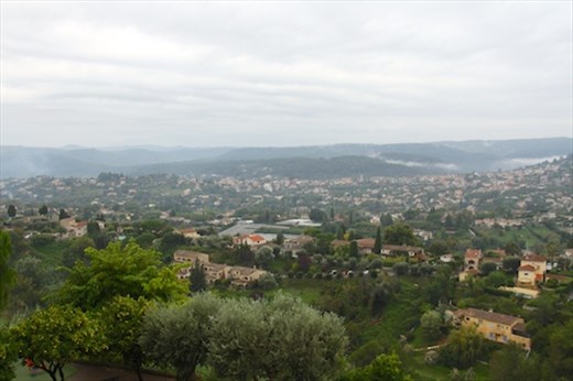 View from the ramparts, St Paul de Vence