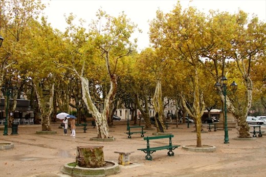 No boules today, St. Tropez