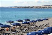 Blue Umbrellas along the Promenade Anglais, Nice: by vagabonds3, Views[152]