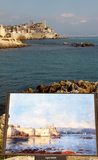 Boudin's painting of Antibes