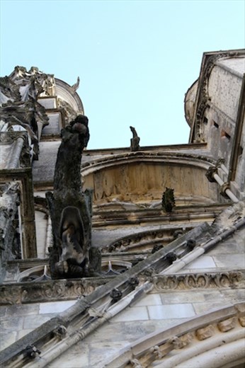 Gothic gargoyles, Bourges