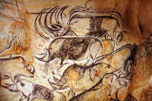 Rhinos in perspective, circa 34,000 BC, Caverne Pont d'Arc