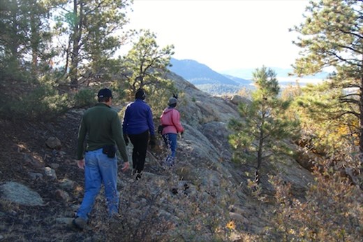 Morning constitutional, Westcliffe, Colorado