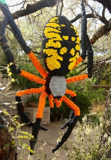 Lego spider, Tucson Botanic Garden