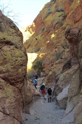 Tight squeeze, Box Canyon