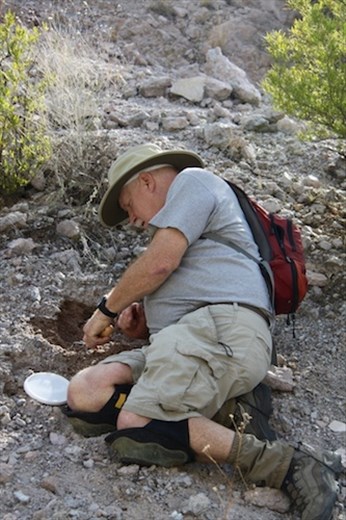 Paul in his element, Gold Canyon