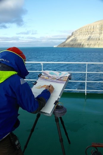 Water colors and cold fingers