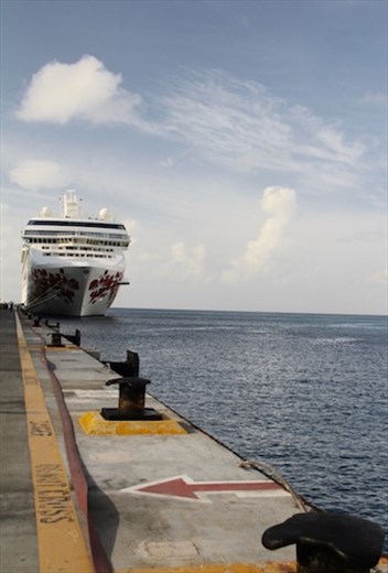 Serenade of the Seas in port, Antigua (maybe)