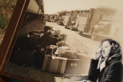 Japanese-Americans arrive at camp, Minidoka Internment Camp, ID