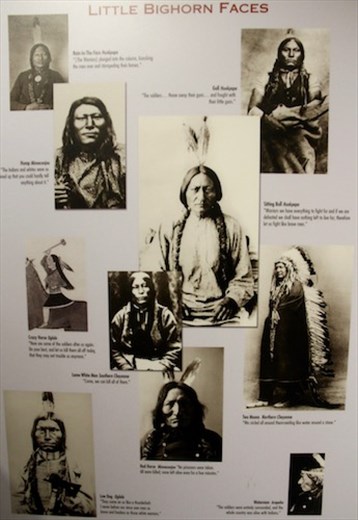 Starting line-up, The Indians; Little Big Horn Battlefield National Monument