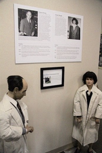 Enrico Fermi and Leona Woods, critical mass