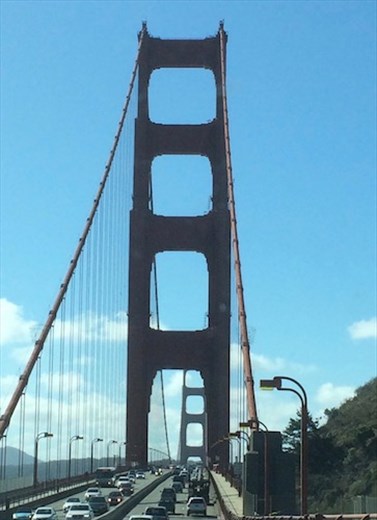 Crossing the Golden Gate Bridge