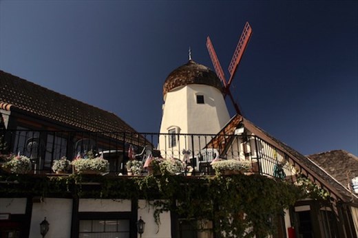 One of 7 Solvang windmills