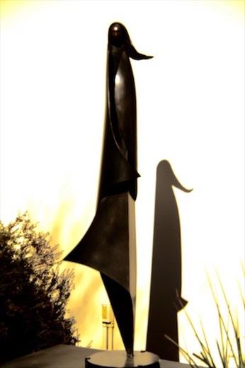 Sculpture and shadow, Heard Museum