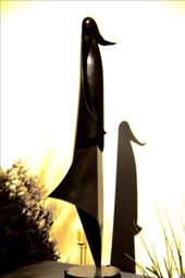 Sculpture and shadow, Heard Museum: by vagabonds3, Views[427]