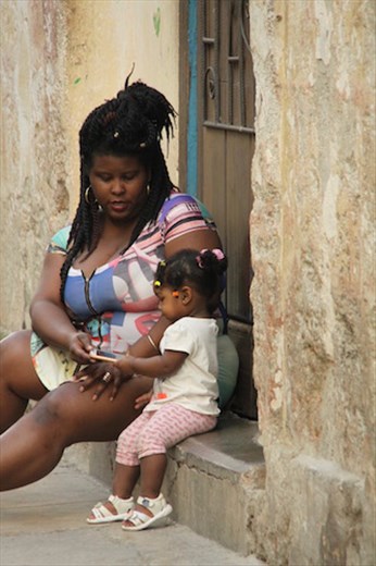 On the street, Havana