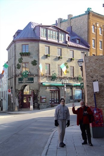 Connie and Chris in Old Town Quebec City