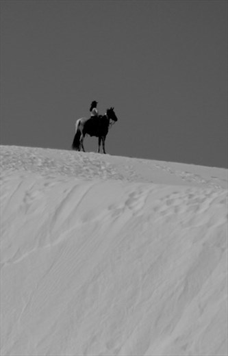 Lone Rider, White Sands NM