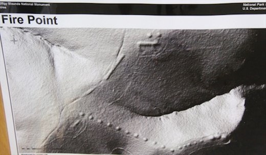 LIDAR  photo of Fire Point, Effigy Mounds NM