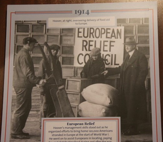 Hoover and European relief, WW I