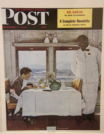 Pullman porter on Saturday Evening Post