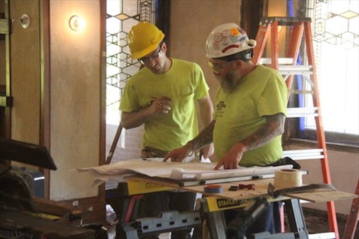 Using Wright's plans, Robie House