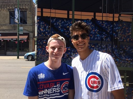 Cubs fans, Tyler and Jarrod