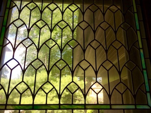 Art-glass windows, FLW Home