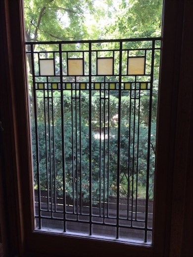 Art-glass window, FLW Home