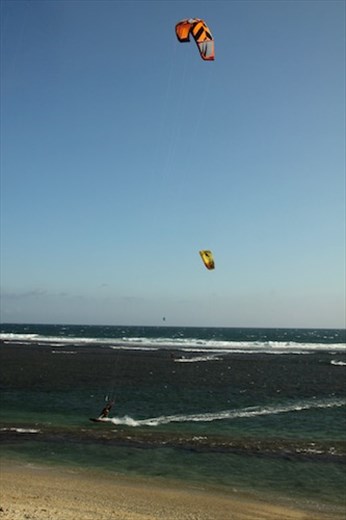 Kite surfing, Reunion Island