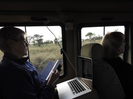 Connie makes the best of drive time