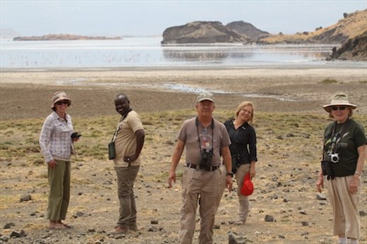 Becky, Omari, Tim, Andrea, Candace and 1000 flamingos: Lake Natron 