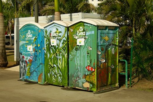 Painted Potties, Fort de France, Martiique