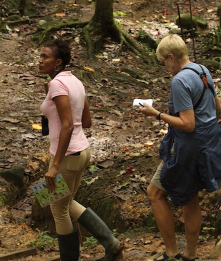 Pamela and Connie, Millet Nature Reserve, St. Lucia