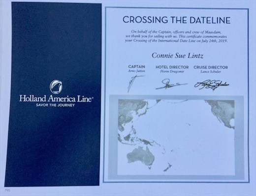 Cross the Date Line — Lose One Day