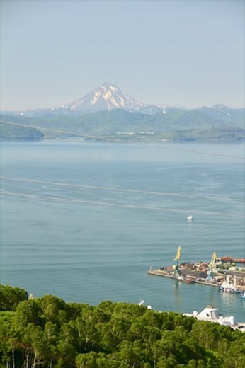 Avacha Bay and Mt. Kamchatka