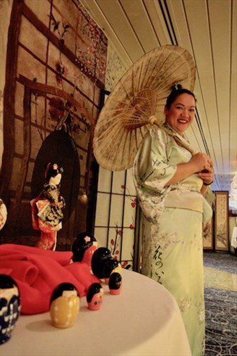 Celebrating Japanese cruise on Maasdam