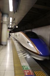 Hokuriuo Shinkansen arriving at Ueno Station: by vagabonds3, Views[408]