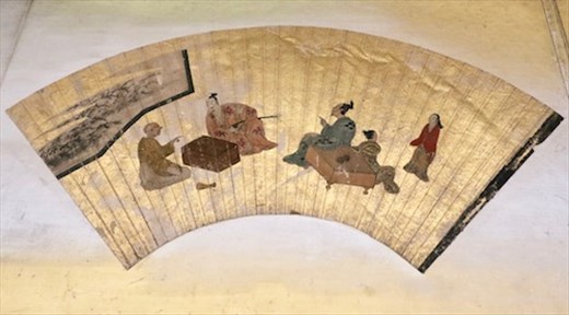 Painted fan, Tokyo National Museum