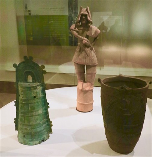 Yakoi bell, Kofun statue and Jomom pottery, Tokyo National Museum