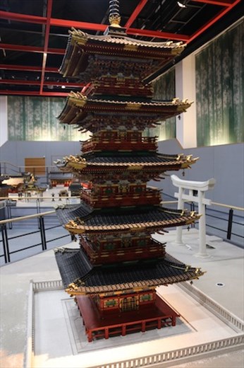 Nikko's five-story pagoda model 
