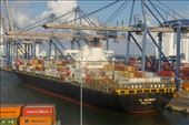Sandwiched among the container ships, Cartagena Columbia: by vagabonds3, Views[127]