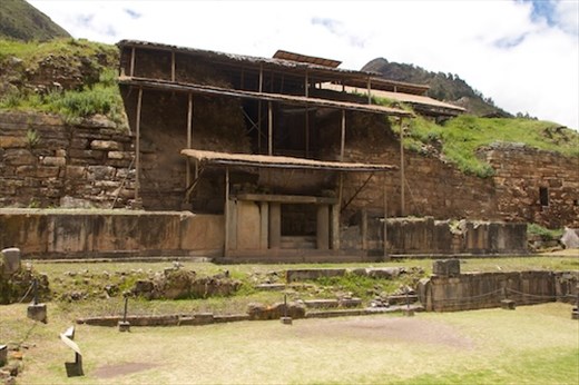 Entrance to main temple, Chavín de Hauntar