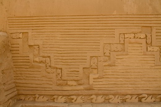 Fish riding the currents in two different directions, Chan Chan