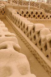 Corridor with weathered fish net design, Chan Chan: by vagabonds3, Views[215]