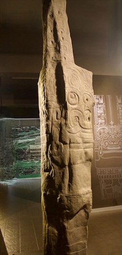 Replica of Lanzón, Chavín Museum
